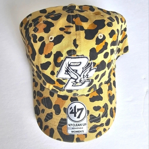 Women's '47  Boston College Tan Bagheera Cheetah Clean Up Adjustable Hat - Picture 1 of 6